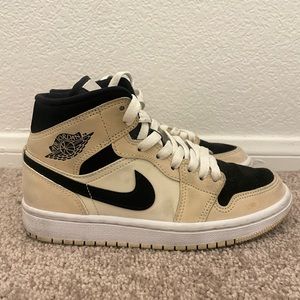 Mid " barely orange" Jordan 1s